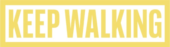 keep walking stamp